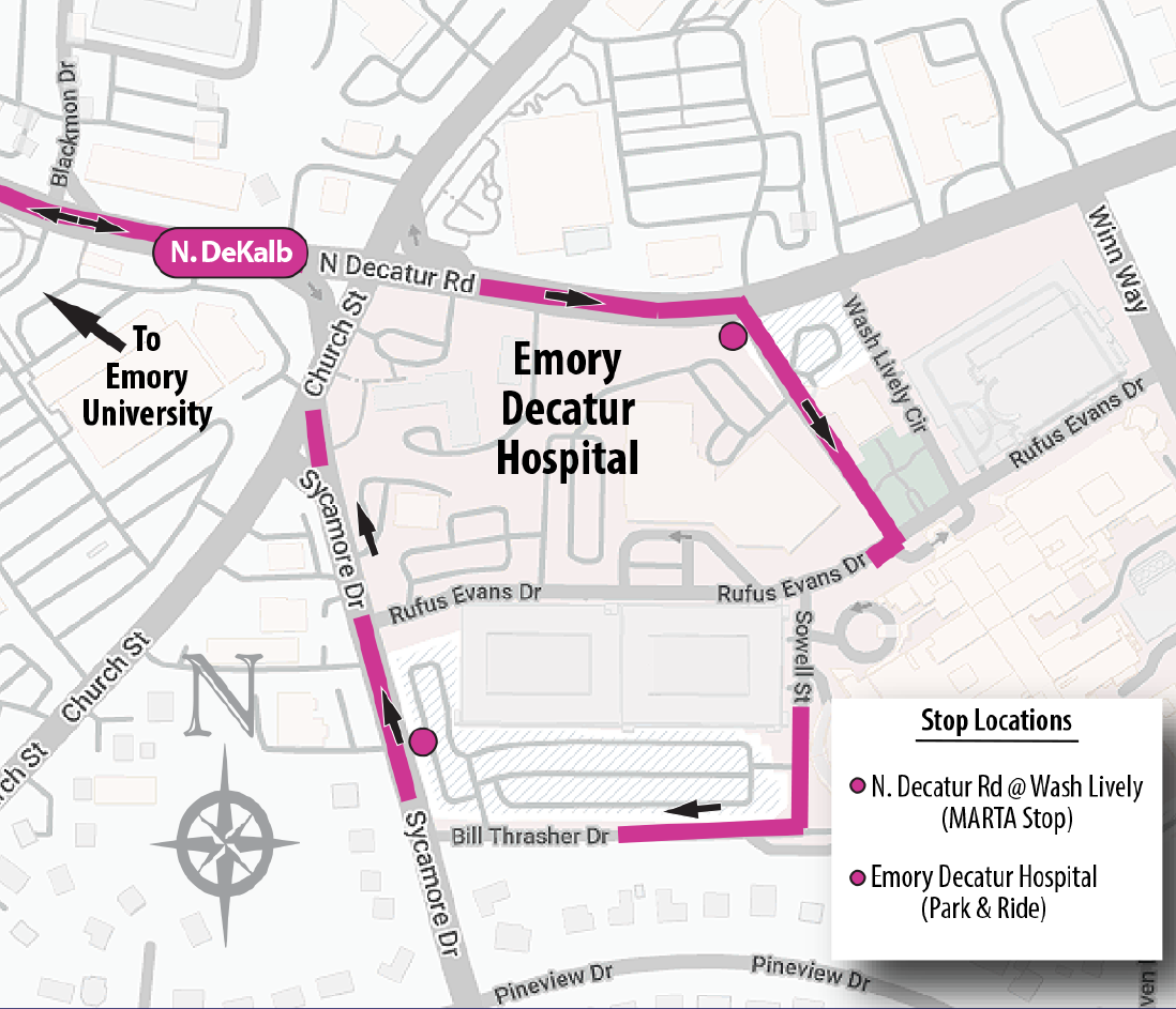 Emory Decatur Hospital (EDH) | Emory Transportation